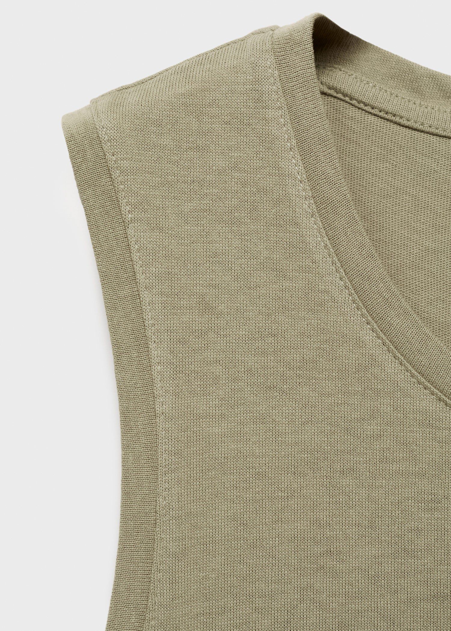 Cotton midi-dress with knot detail