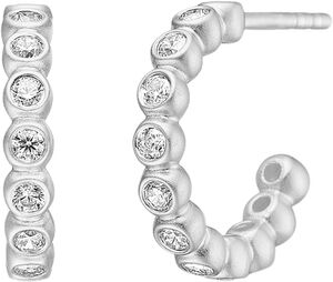 Grace Mini Hoop - Rhodium