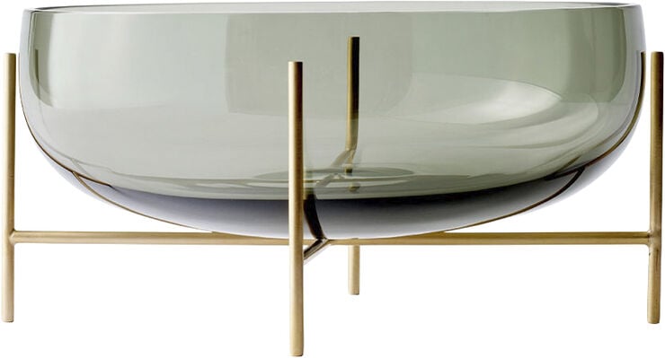 Echasse Bowl, Smoke/Brushed Brass
