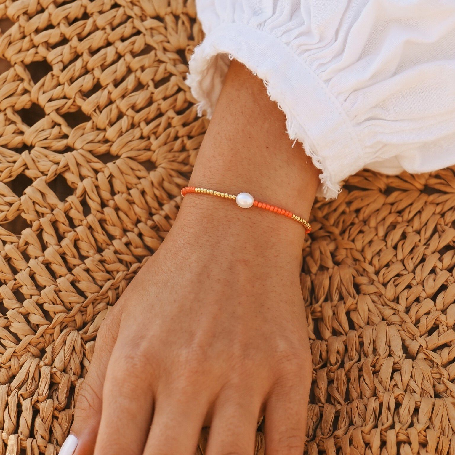 Sunset Pearl Bracelet