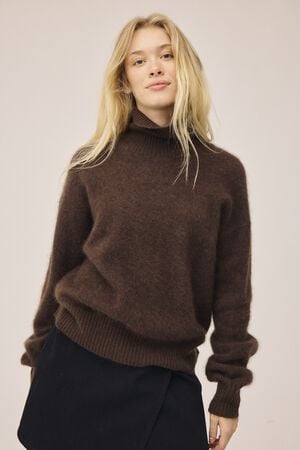 Kathy 4 High Neck Sweater - 100% Wool RWS