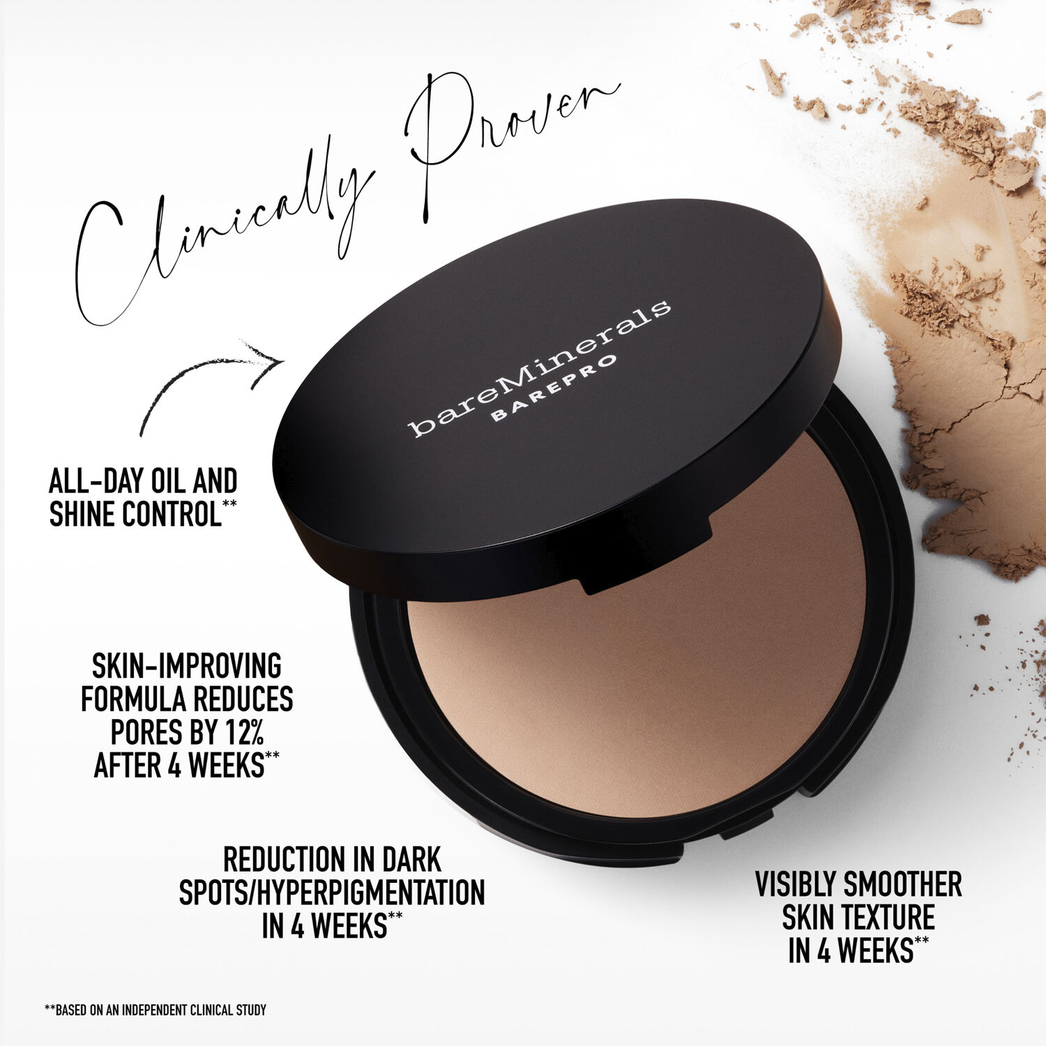 BarePRO 24H Skin-Perfecting Pressed Powder