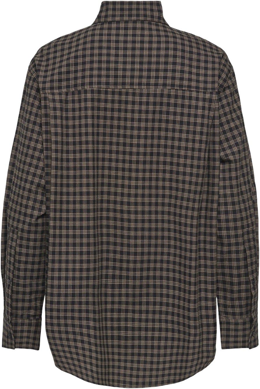 Onlmaylin L/S Scarf Check Shirt Wvn