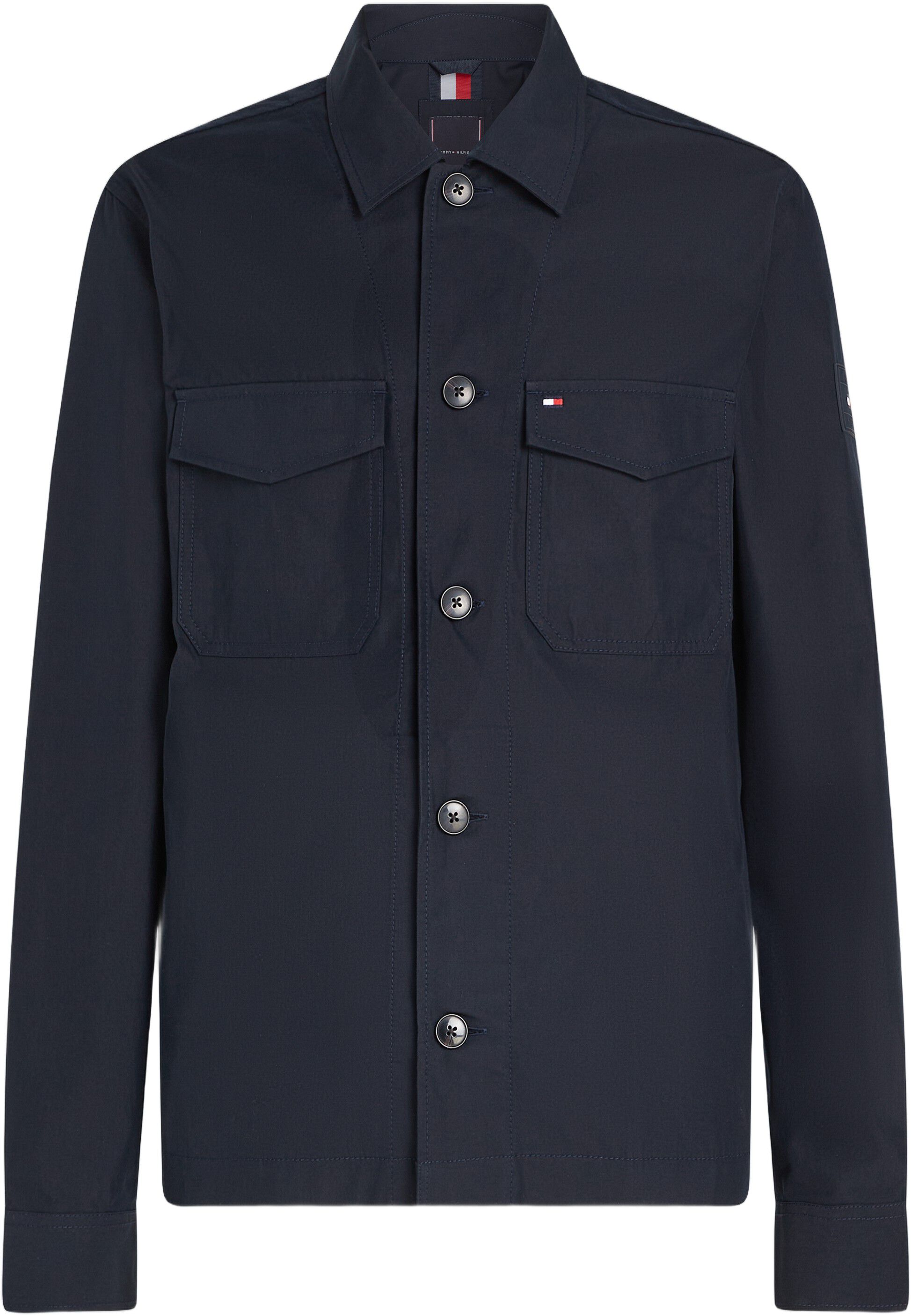 Flag Embroidery Twill Shirt Jacket