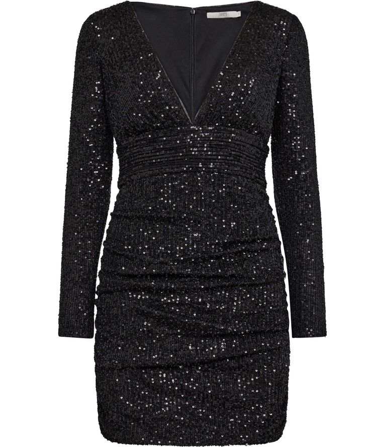 Kort kjole med pailletter