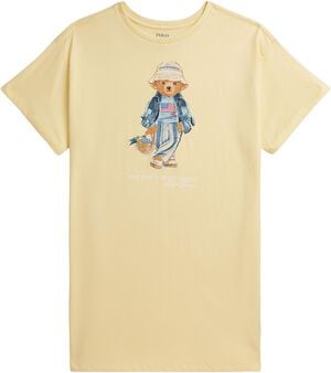 Polo Bear Cotton Jersey Dress