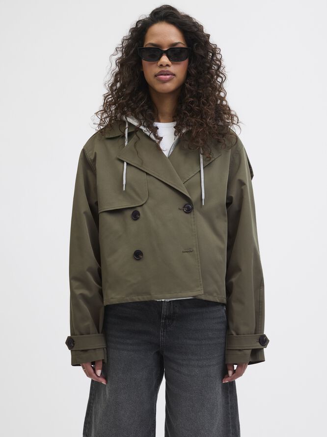 JXCARLIE SHORT TRENCHCOAT OTW SN