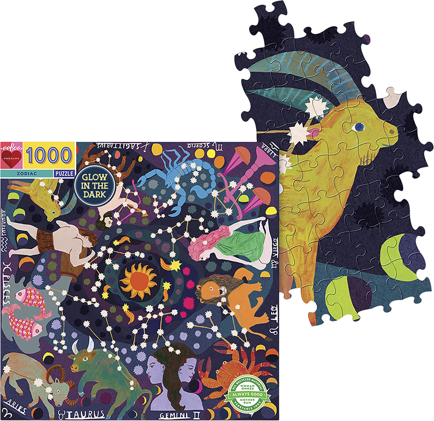 eeBoo - Puslespil 1000 brk - Zodiac