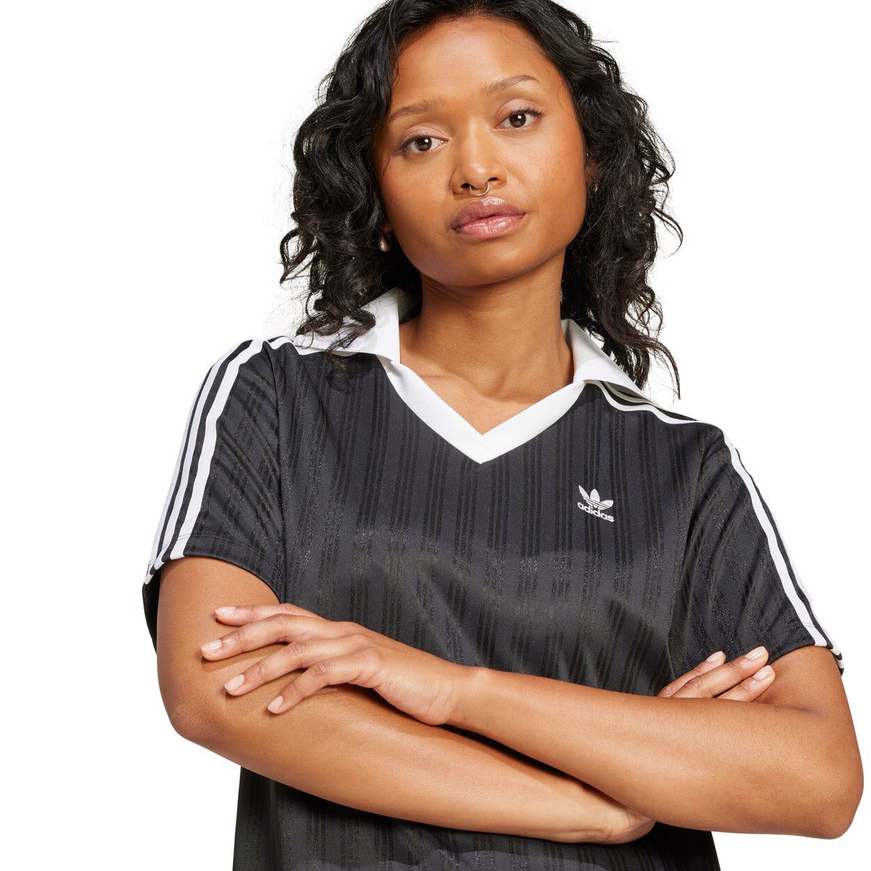 Adicolor Football Jacquard V-Neck Kjole