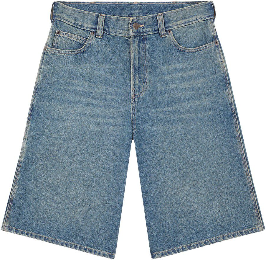 958 13 INCH LOOSE SHORT JEANS KHAKI