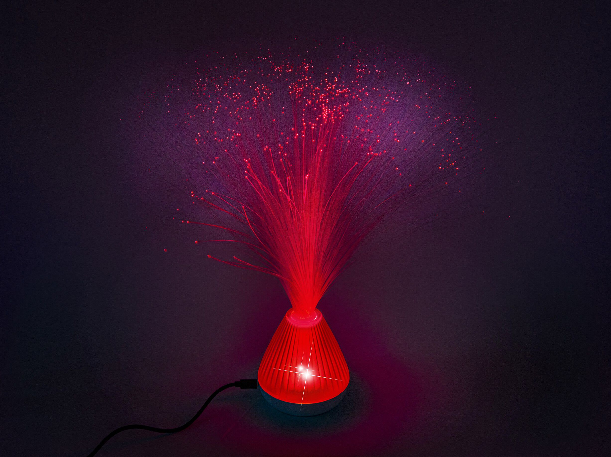 FIBEROPTISK LAMPE 33 cm