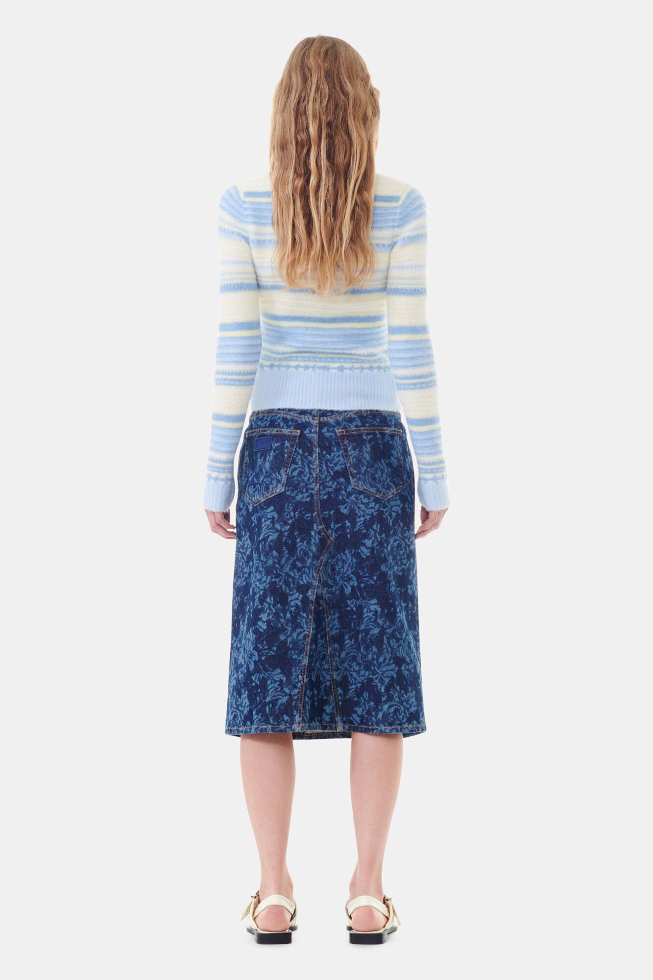 Soft Wool Stripe Cardigan