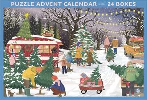 Christmas Trees & Snowflakes - puslespilsjulekalender med 10