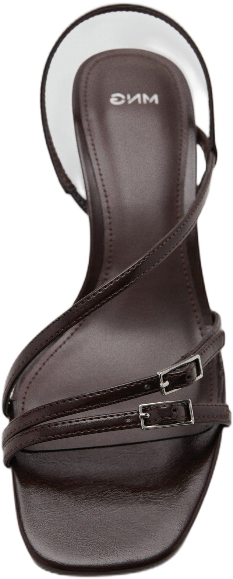Kitten heel sandals with straps