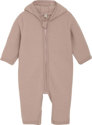 Pram Suit Ears Wool Fleece S