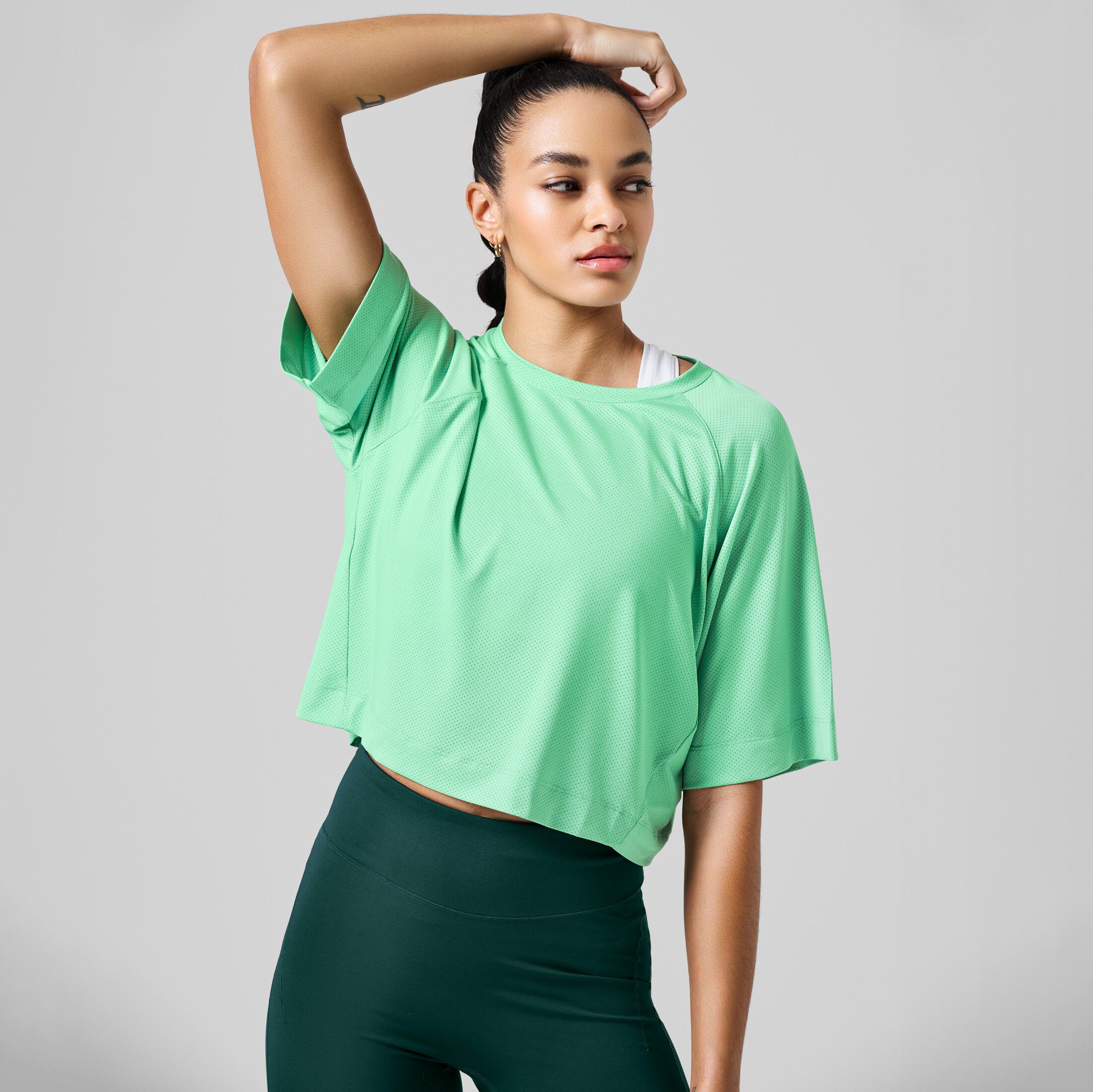 Laser Mesh Crop top