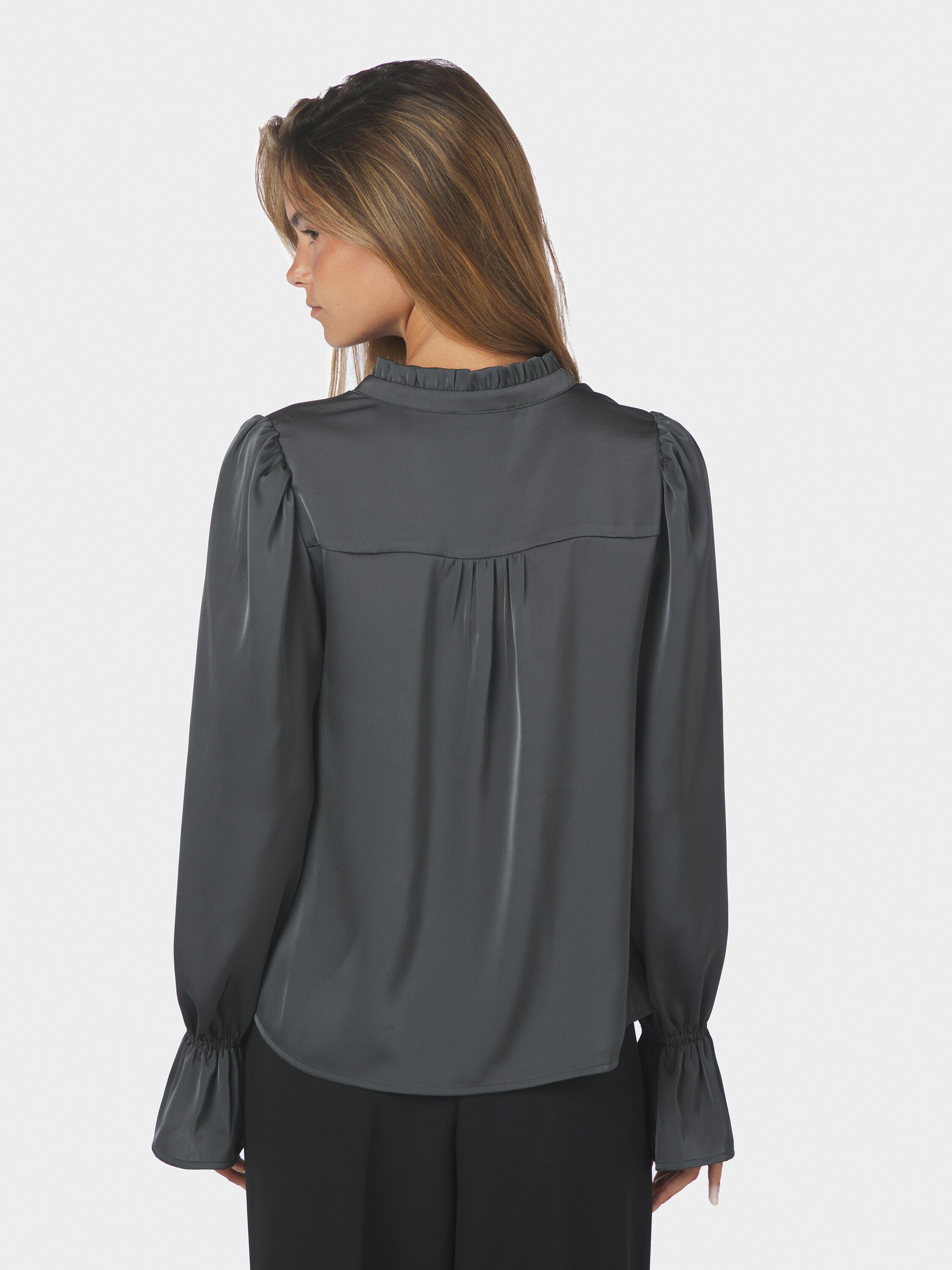 Amara Drapy Satin Blouse