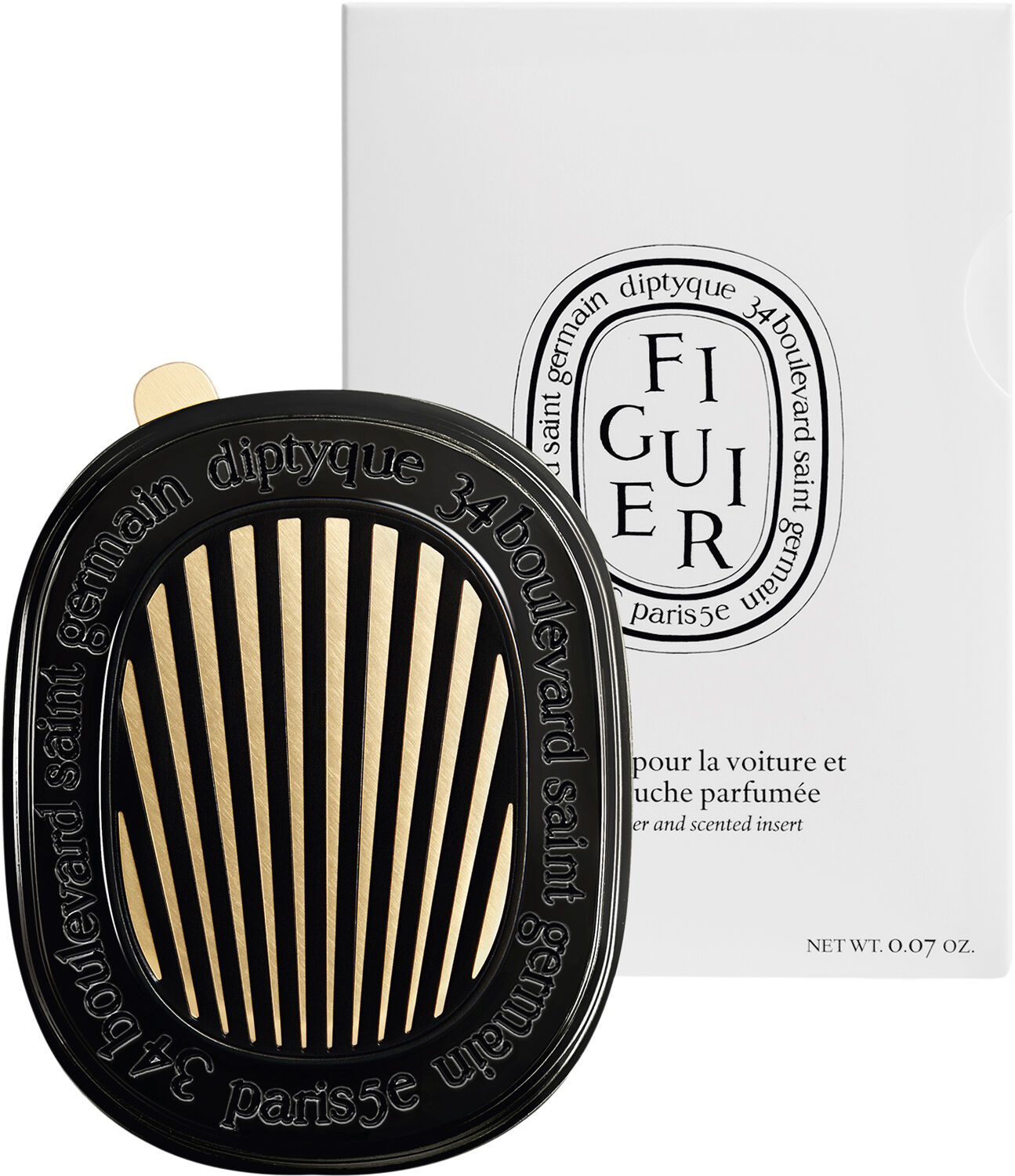 Perfumed car diffusor with Figuier