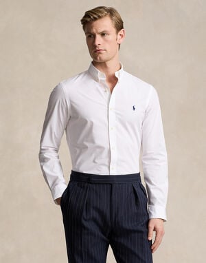 Slim Fit Stretch Poplin Shirt