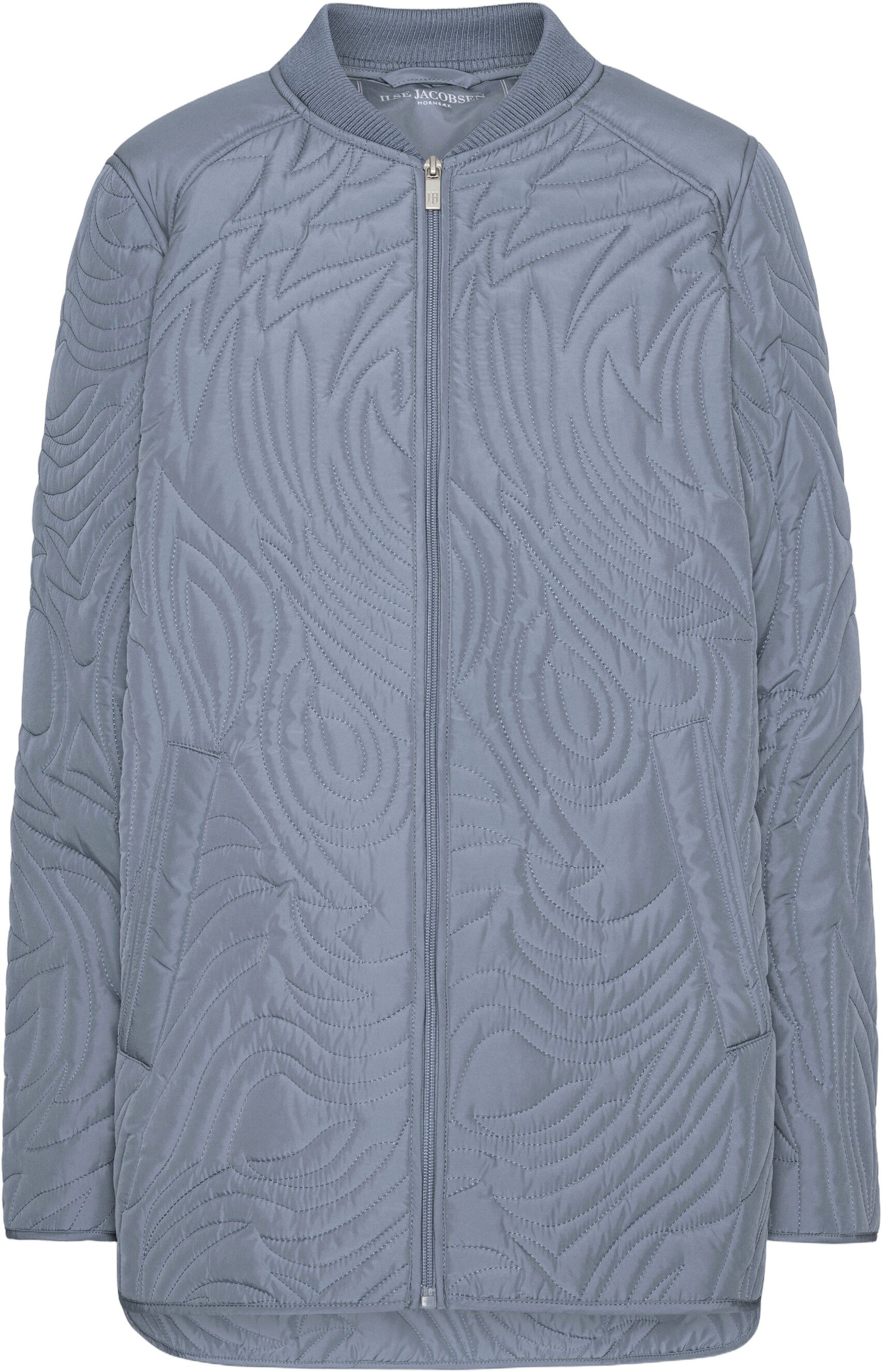 Short Quilt Jacket with Rib