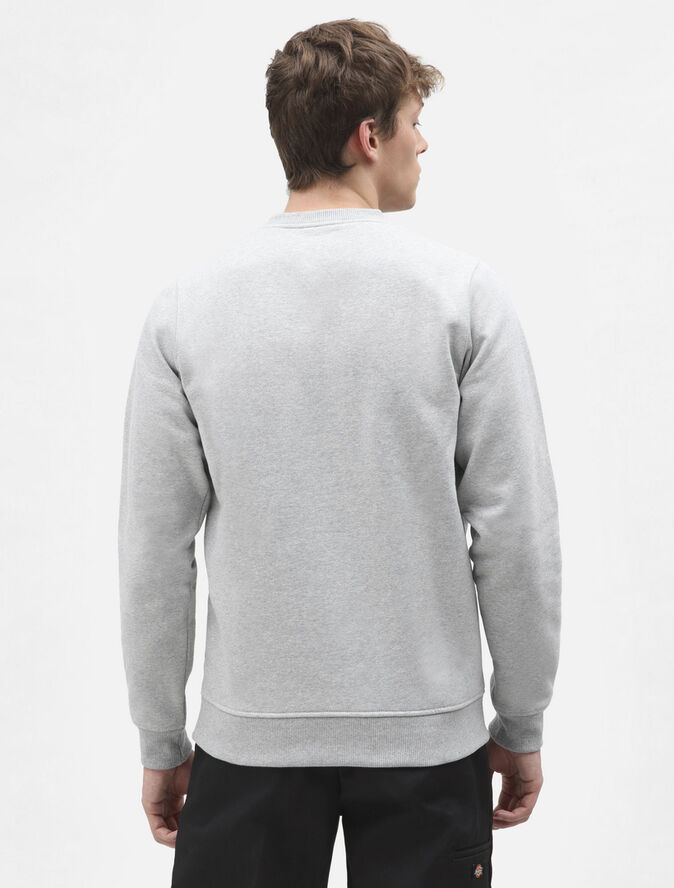 ICON LOGO SWEATSHIRT GREY MELANGE