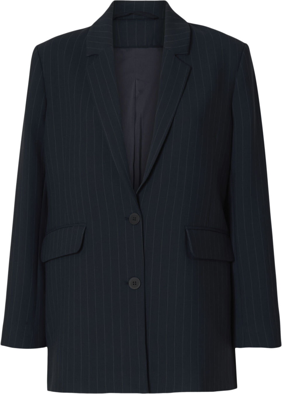 SLFRITA LS RELAXED BLAZER PIN STRI