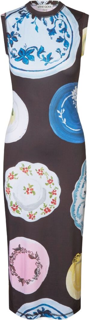 2244 Stocking Jersey, Elastic Tank Crewneck Dress