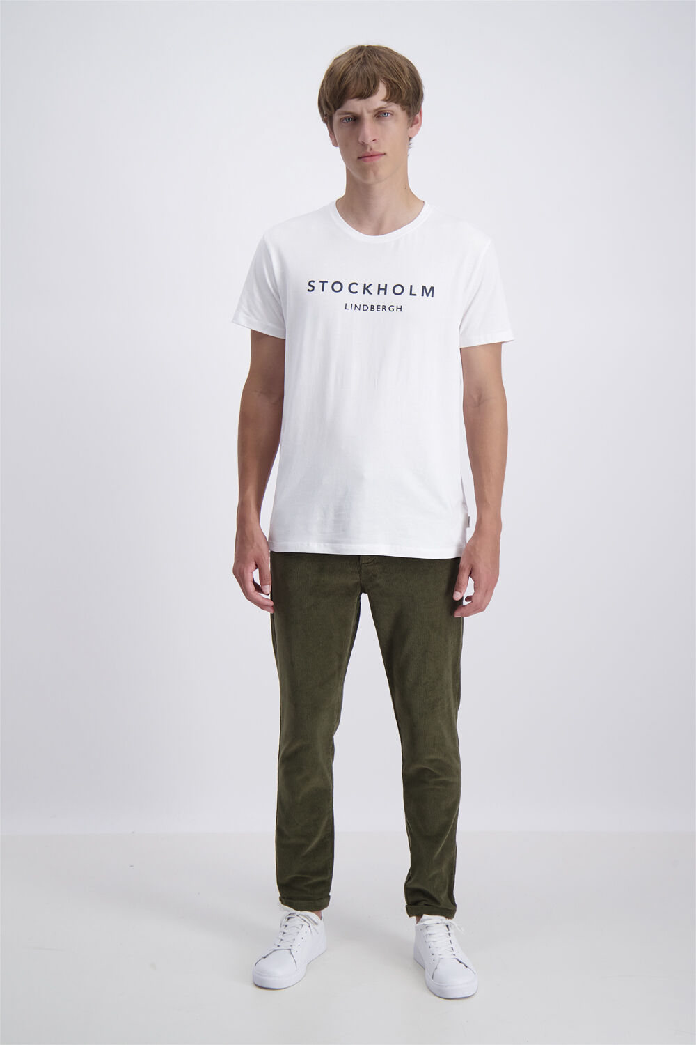 Cropped corduroy pants