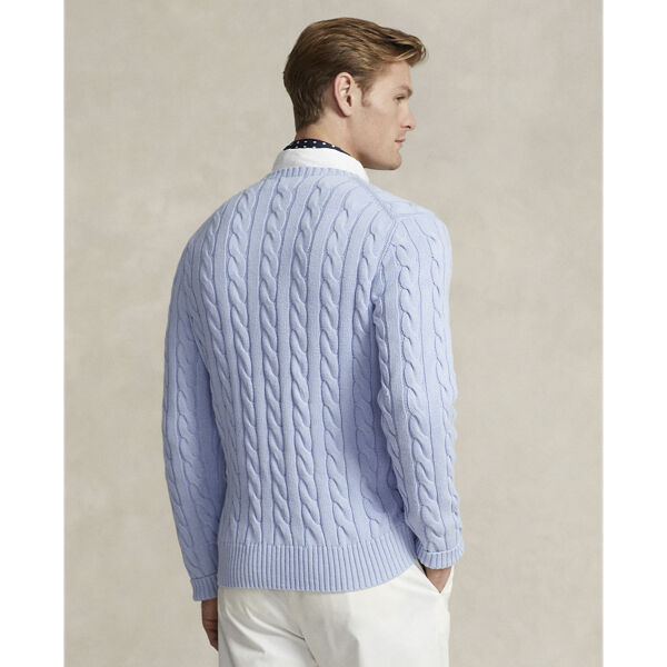 Cable-Knit Cotton Sweater