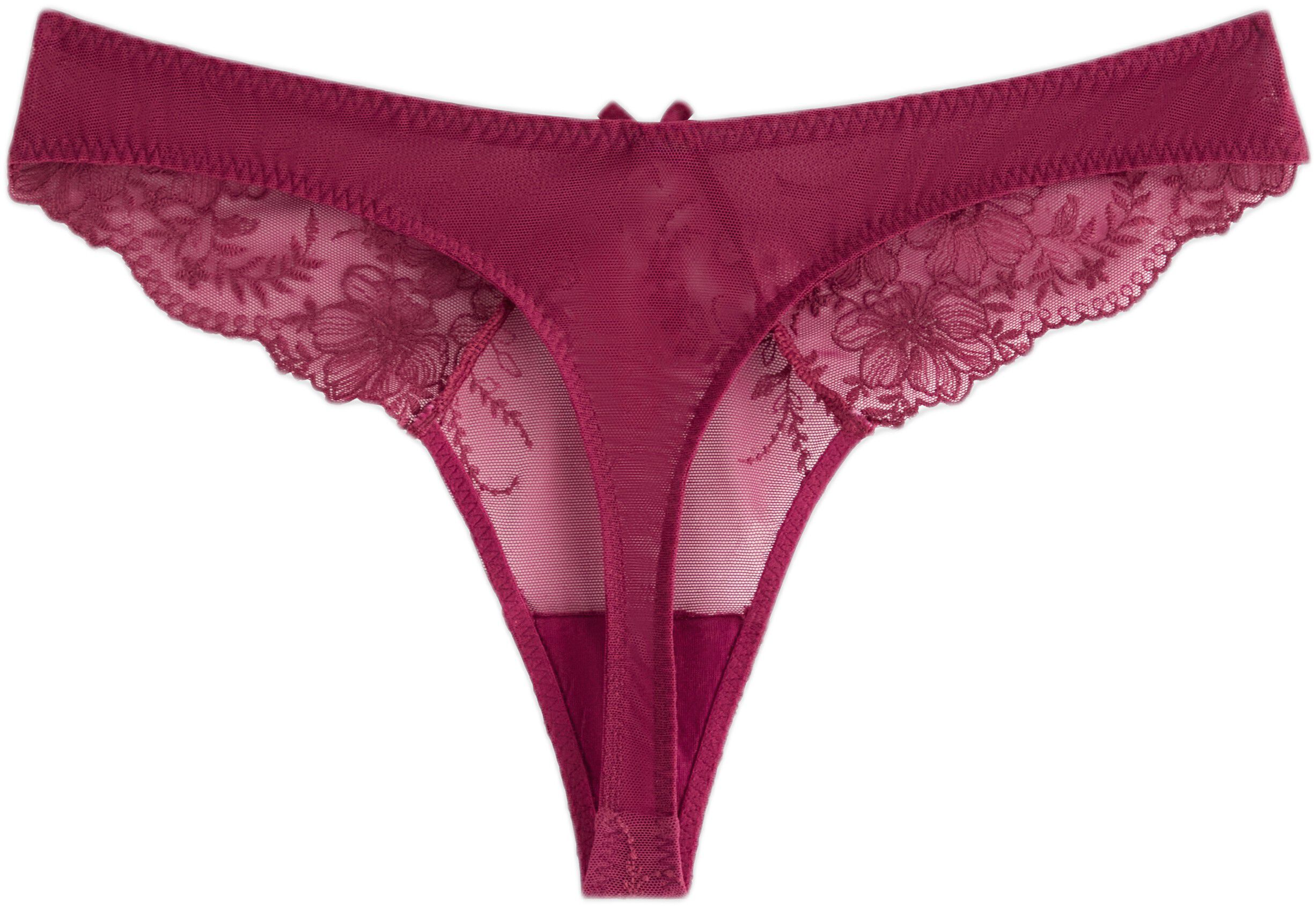 Stringtruse med lav midje, brodert