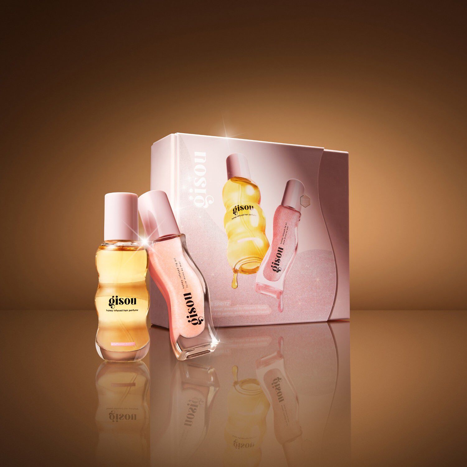 Sparkle & Spritz - Duos&aelig;t med h&aring;rparfume og l&aelig;beolie