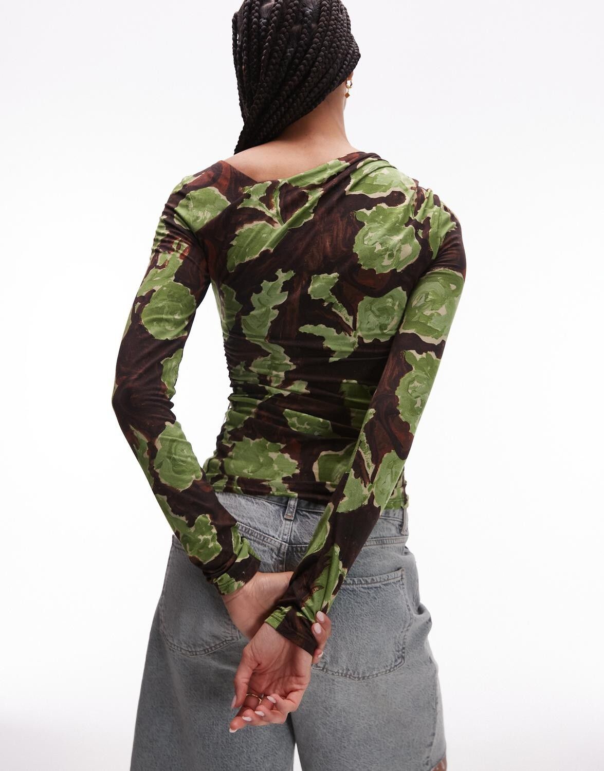 TSAUDREY ASYMMETRIC TOP JSR - COTTON BLEND