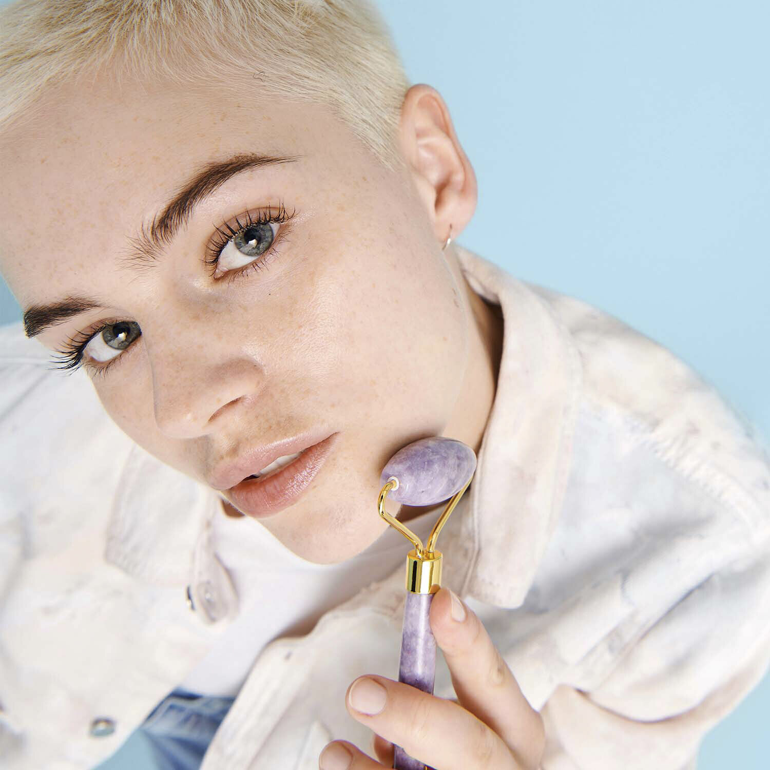 Quartz facial roller - Face and neck