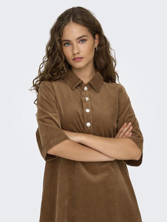 ONLGRY-NESSA S/S CORD DRESS PNT
