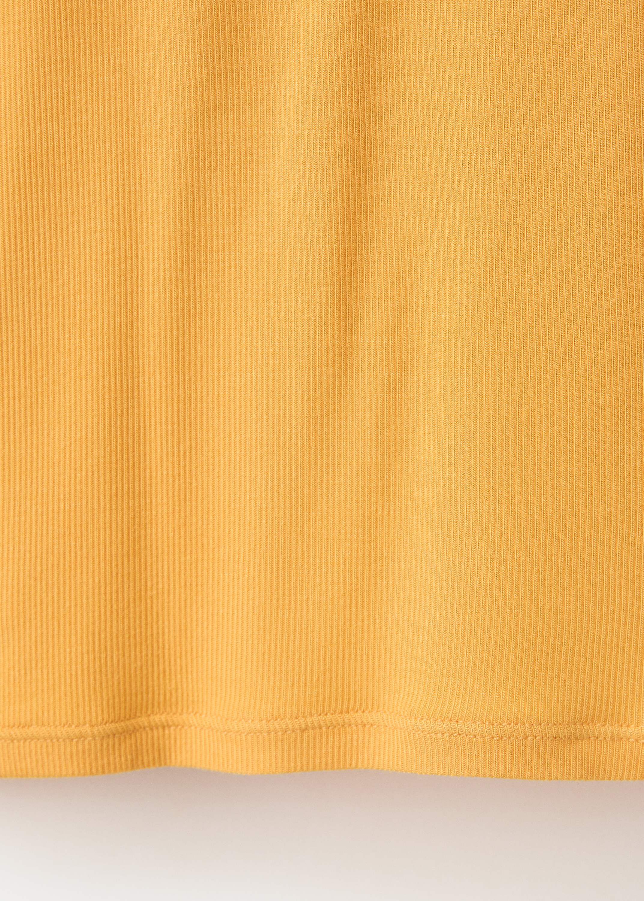 Ribbed high neck t-shirt
