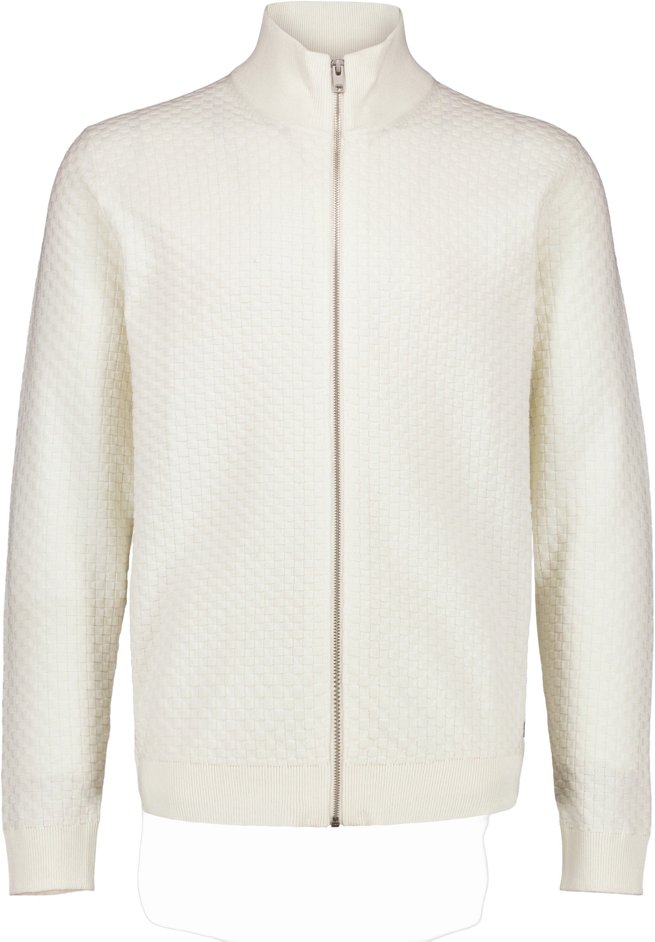 Knitted zip cardigan
