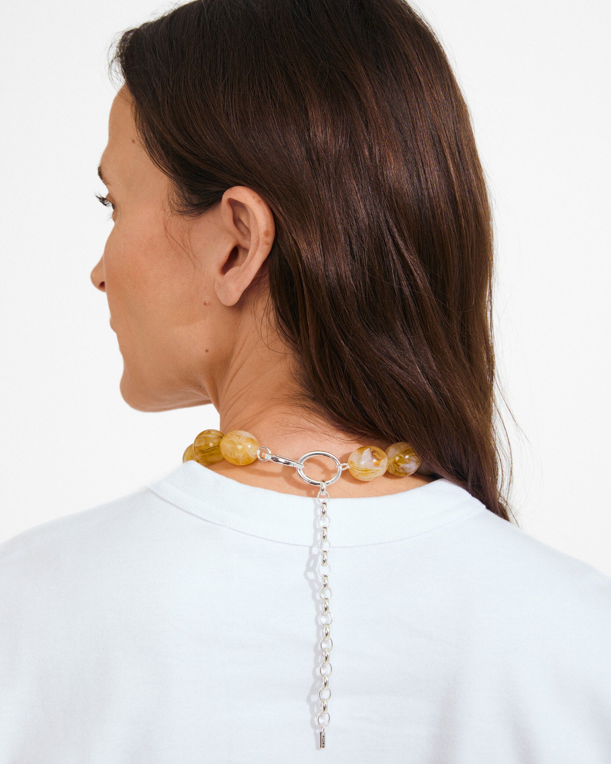STILL necklace silver-plated/yellow