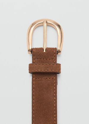 Suede belt