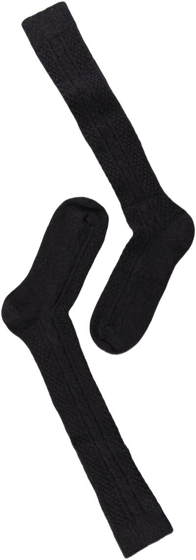 Note Wool Cable Knee High