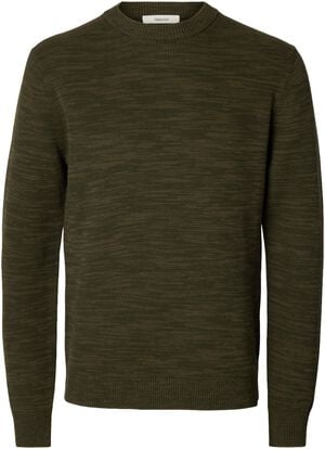 SLHDANE LS KNIT STRUCTURE CREW NECK