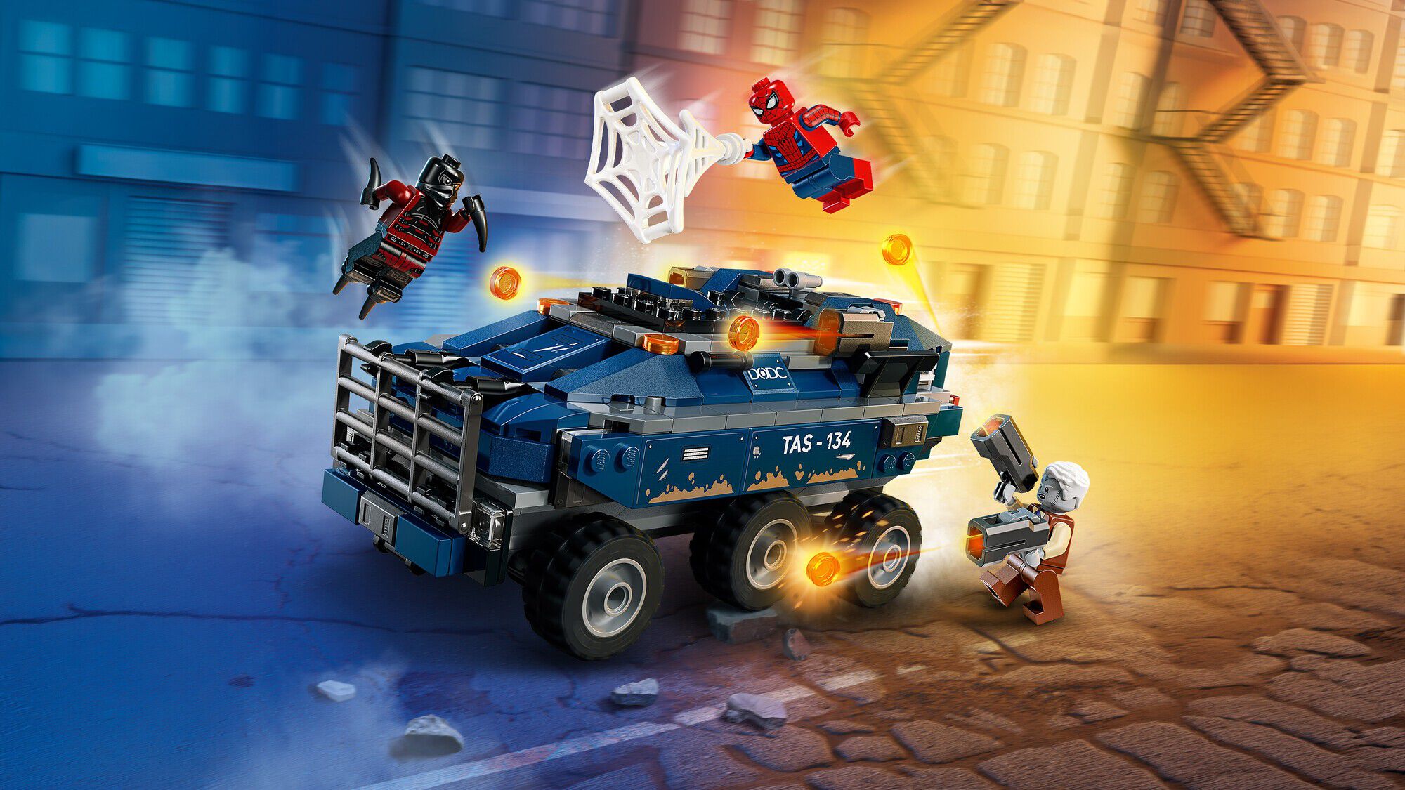 Spider-Mans f&aelig;ngselstransport-jagt 76349