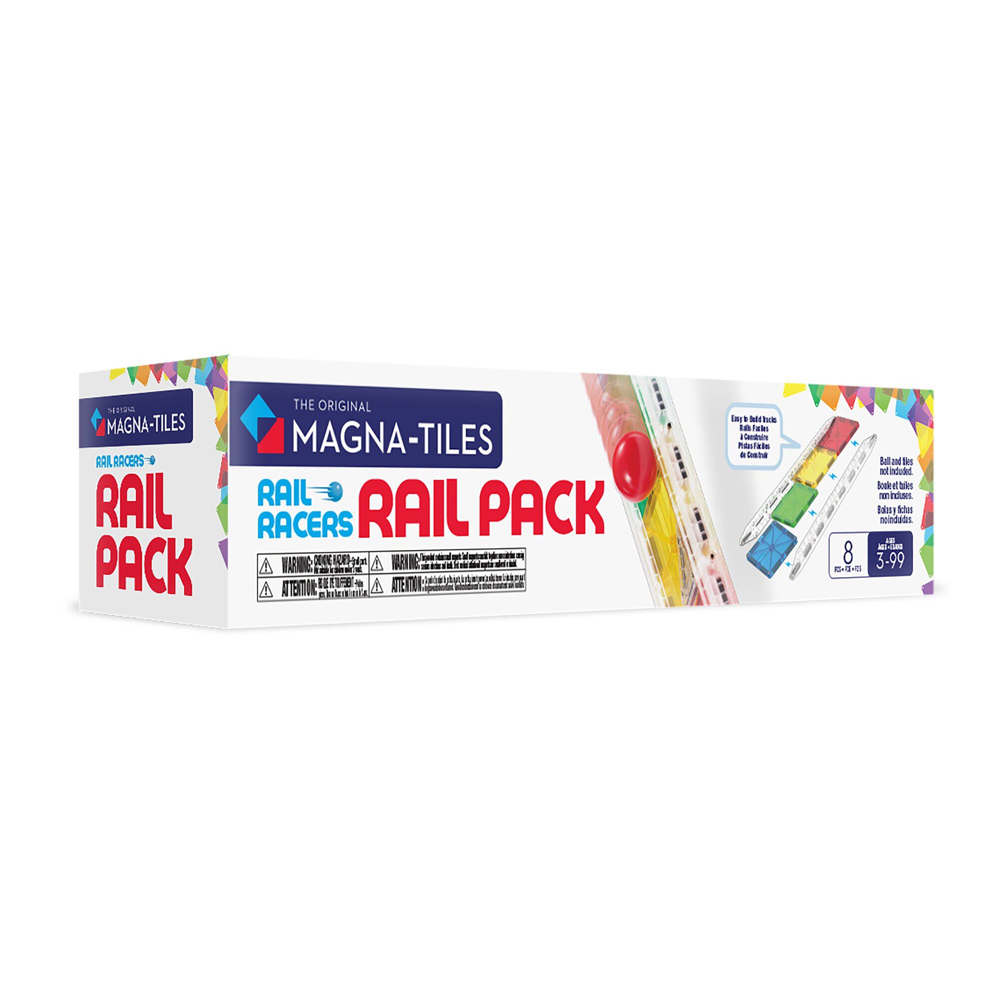 MAGNA-TILES, Rail Pack, 8 pcs