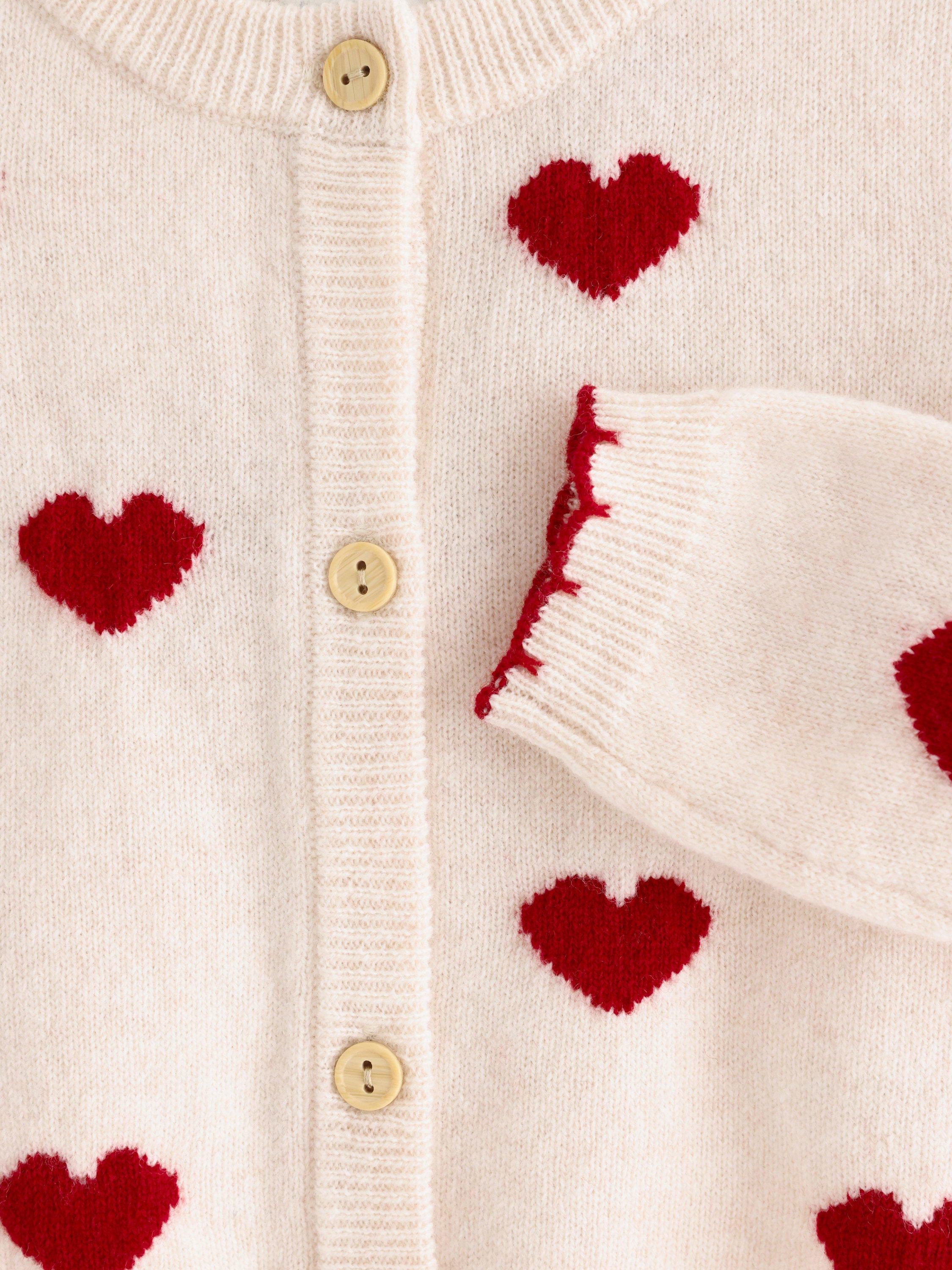 Cardigan Heart knit wool