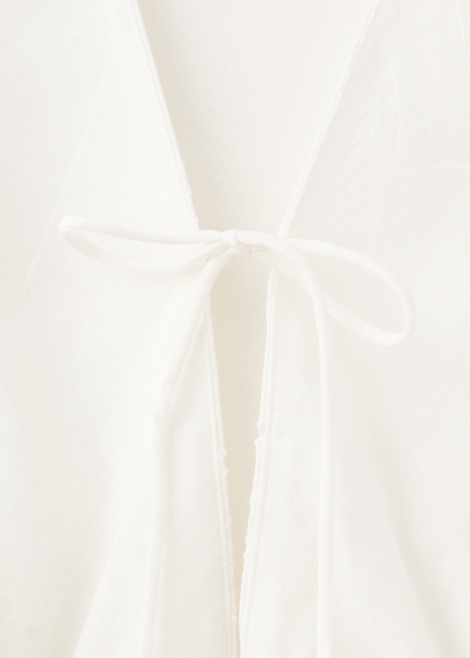 Halter dress with lace embroidery