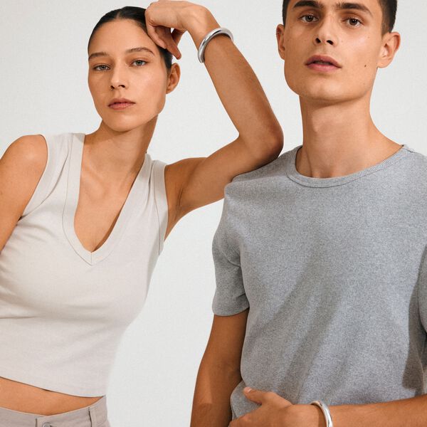 PHASE bangle silver-plated