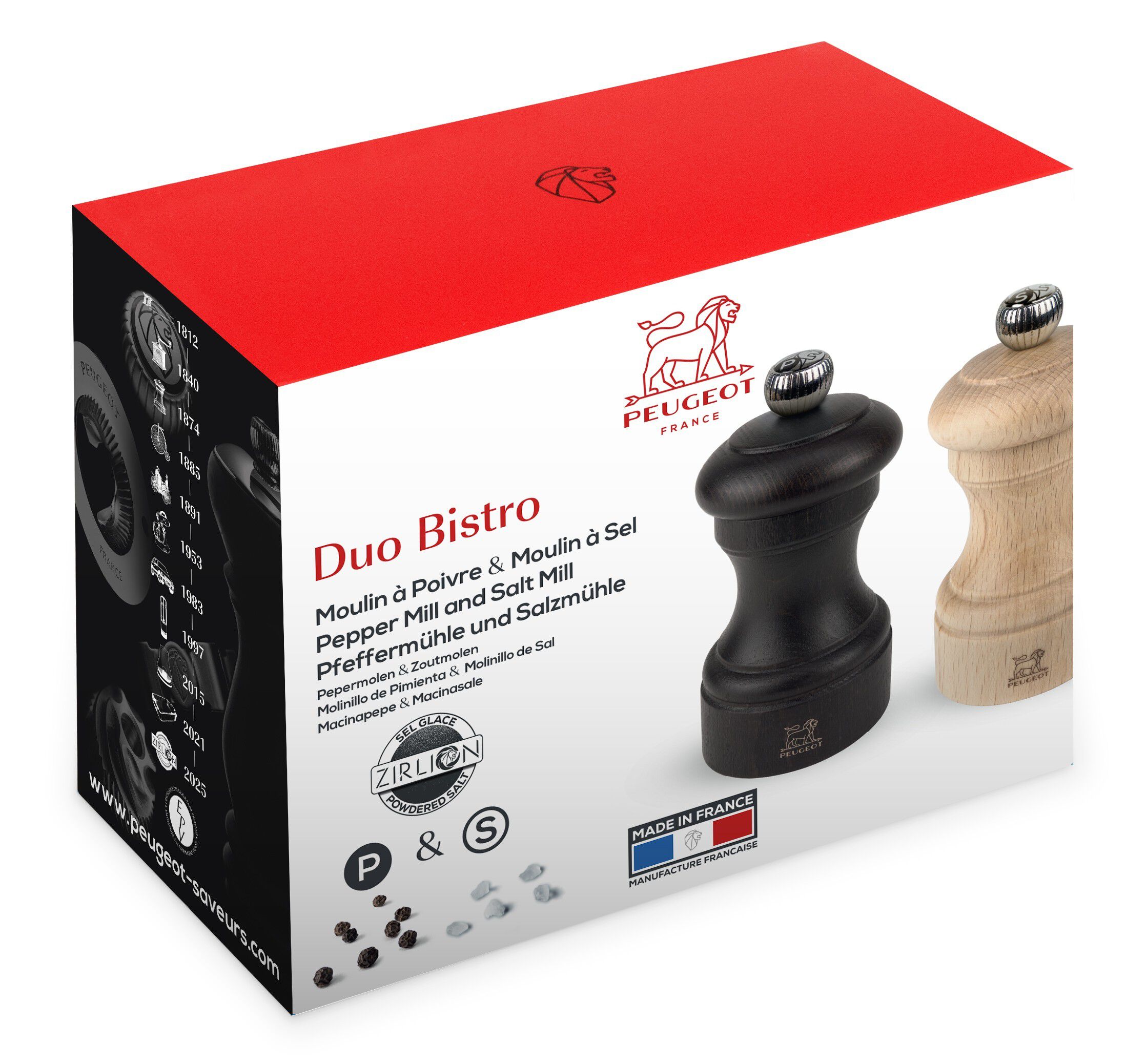 Bistro S&aelig;t Z Peber & Salt Choko/natur 10 cm