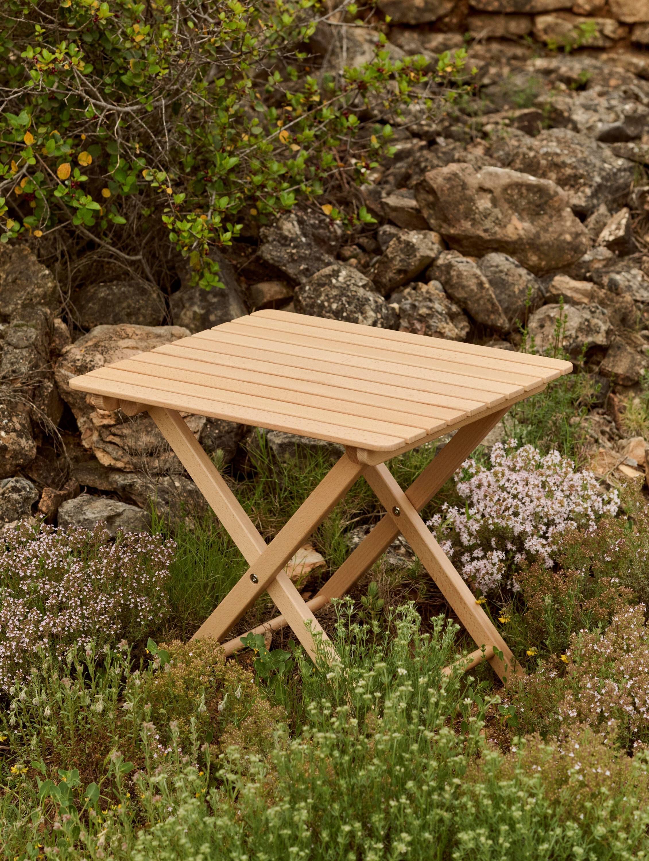 Outdoor Market Folding Table - Small - Natural