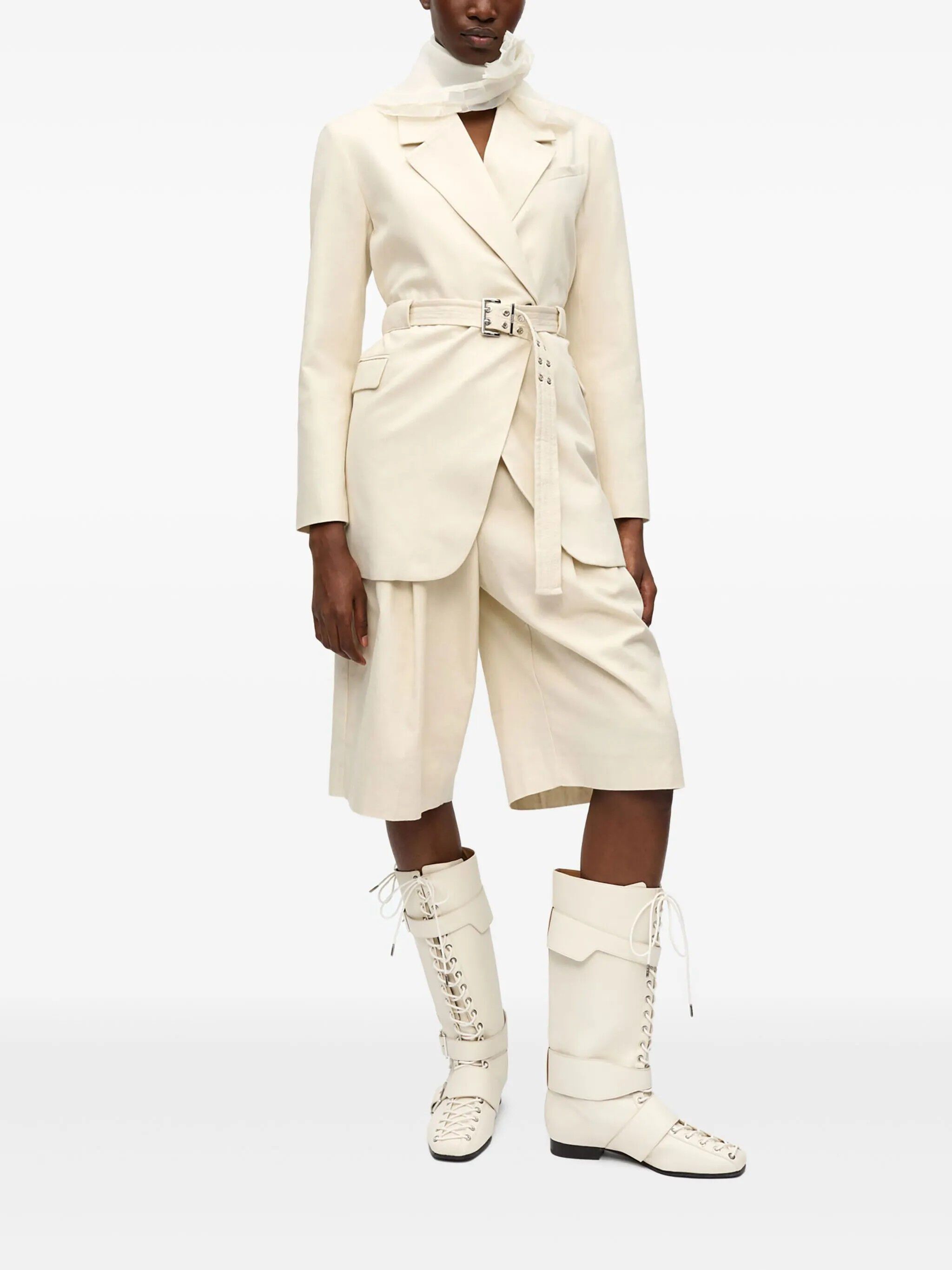 Cotton Melange Tailoring Blazer