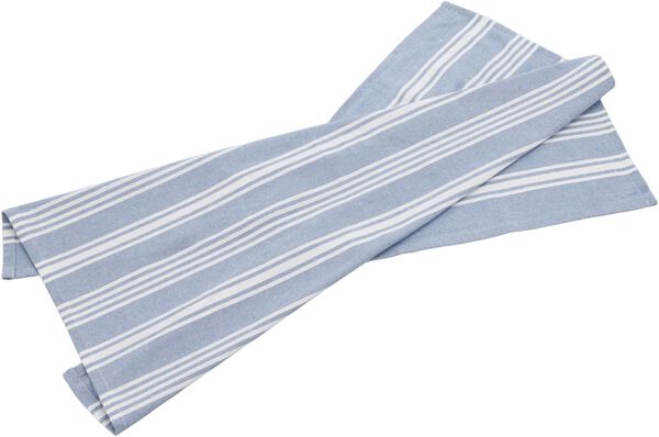 Viskestykke recycle Eco Stripe 70 x 50 cm Dream blue