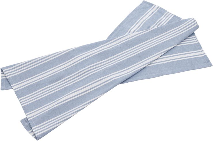 Viskestykke recycle Eco Stripe 70 x 50 cm Dream blue